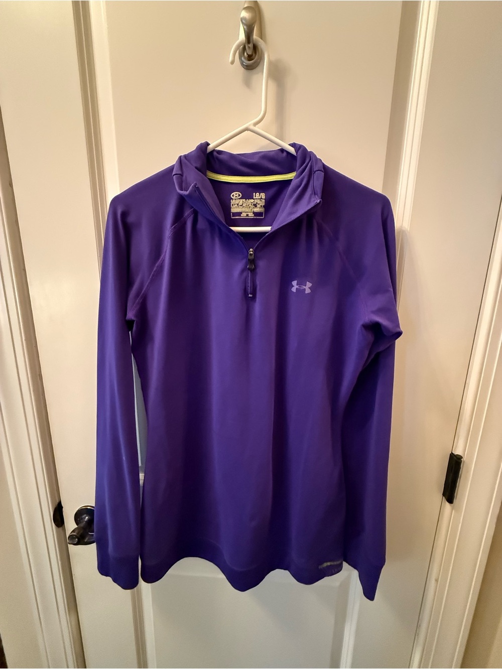 Under Armour Purple Quarter-Zip Athletic Pullover - Picture 3 of 4
